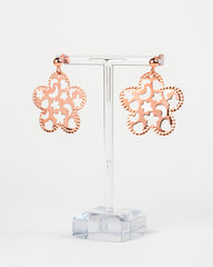 Orecchini fiore con stelle e lune - Rose