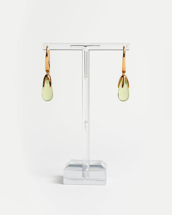 Orecchini pendenti goccia - Verde