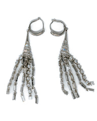 Orecchini pendenti a filo con pietre crystal