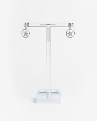 Orecchini a cerchio con figure incastonate - Argento