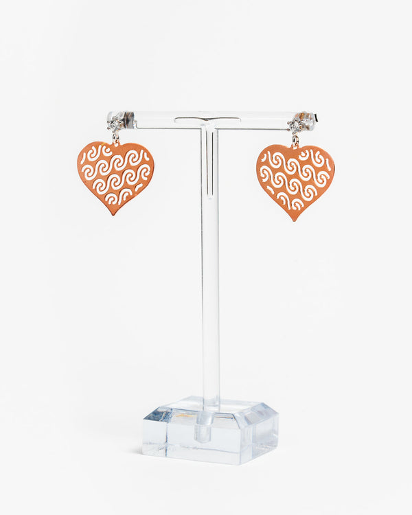 Orecchini cuore - Rose