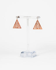 Orecchini a triangolo - Rose