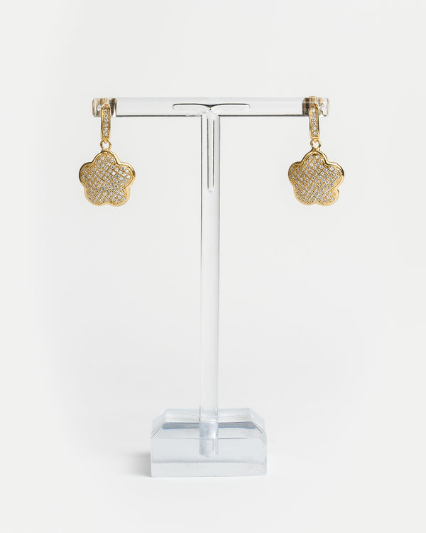 Orecchini a forma di fiore - Oro