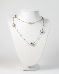 Collana con decoro di perle - Argento