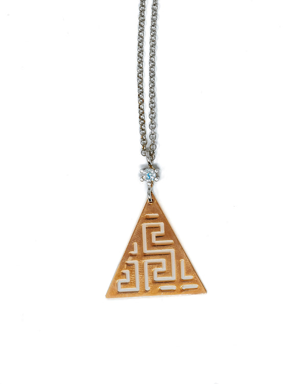 Collana a forma di triangolo - Rose